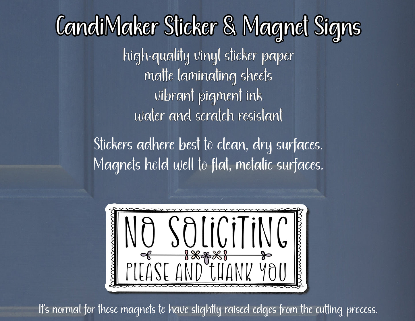 Do Not Disturb Working From Home No Soliciting Sticker or Magnet