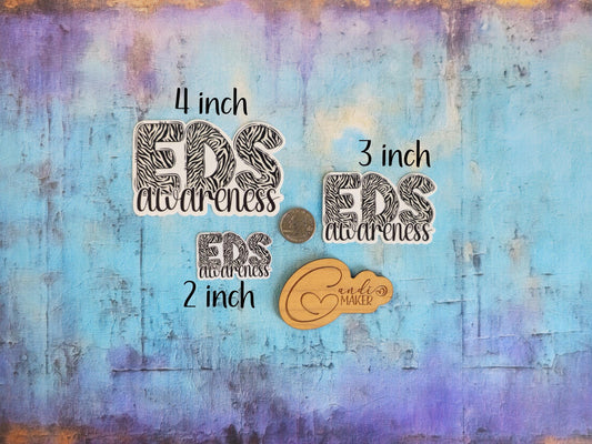 EDS Awareness, Rare Disease Zebra Sticker or Magnet