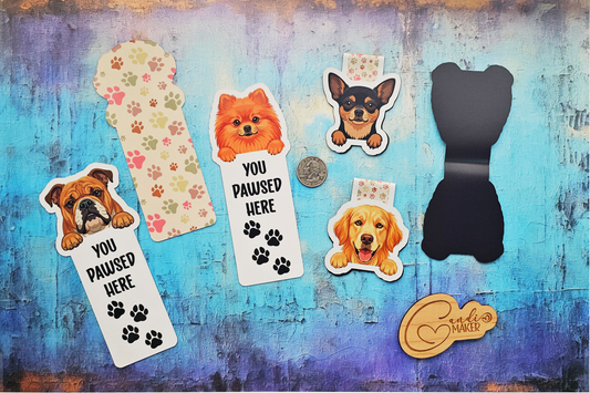 Peeking Dog Breed Bookmark