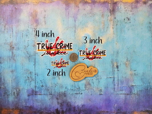 True Crime Junkie Trendy Pop Culture Armchair Detective Sticker or Magnet