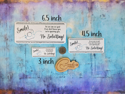 We're Ignoring You No Soliciting Sticker or Magnet