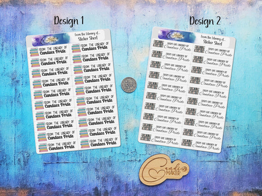 Personalized Book Label Stickers