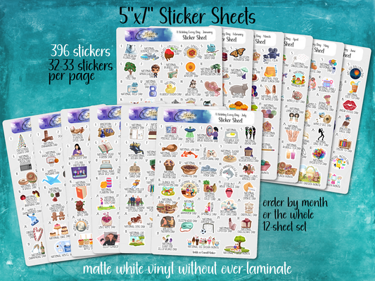 Daily Wacky Holidays Sticker Sheet