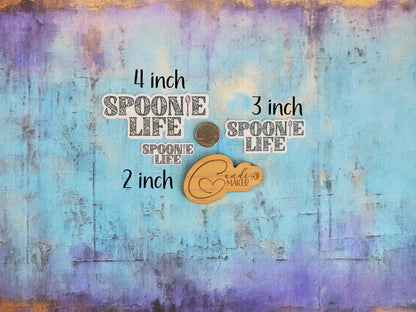 Spoonie Life, Chronic Illness Sticker or Magnet