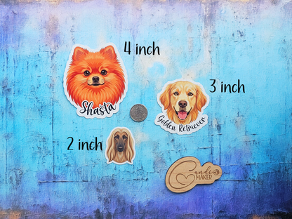 Custom Dog Breed Sticker or Magnet