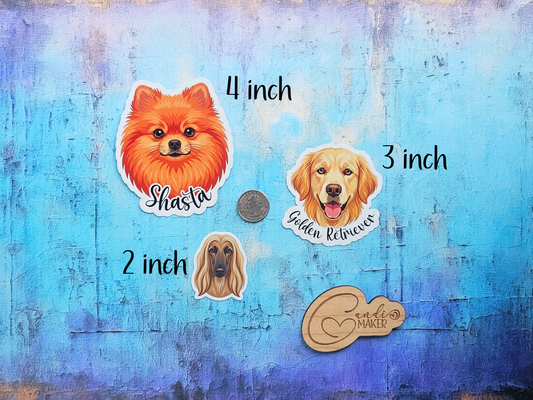Custom Dog Breed Sticker or Magnet