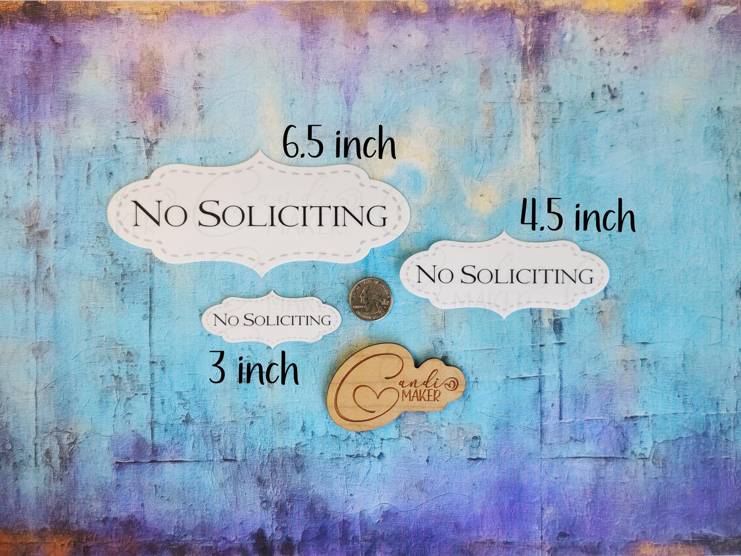 No Soliciting Minimalist Simple Sticker or Magnet