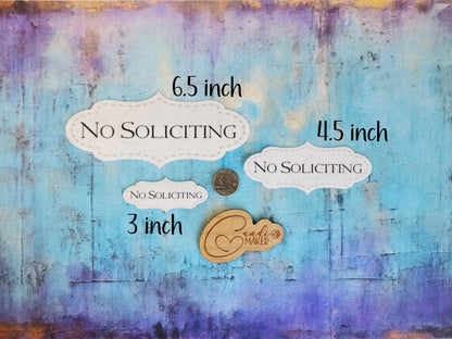 No Soliciting Minimalist Simple Sticker or Magnet