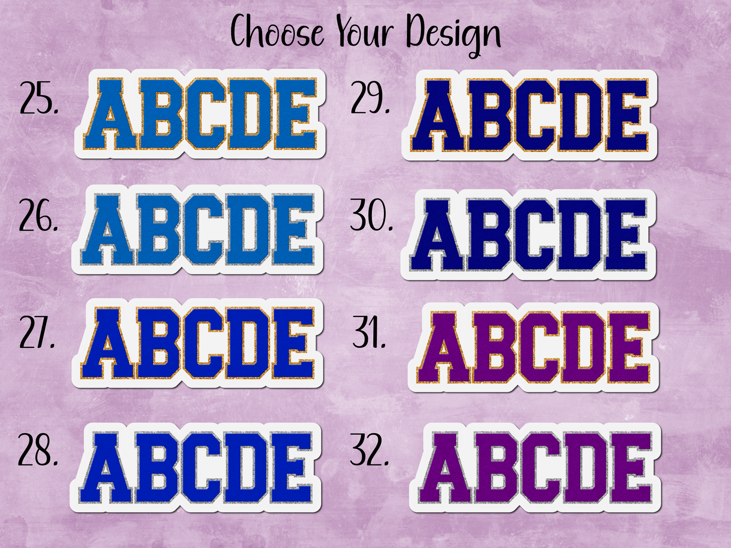 Faux Chenille Custom Name Magnetic Bookmark | 40 Different Designs