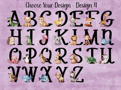 Animal Alphabet Custom Name Magnetic Bookmark | 5 Different Designs