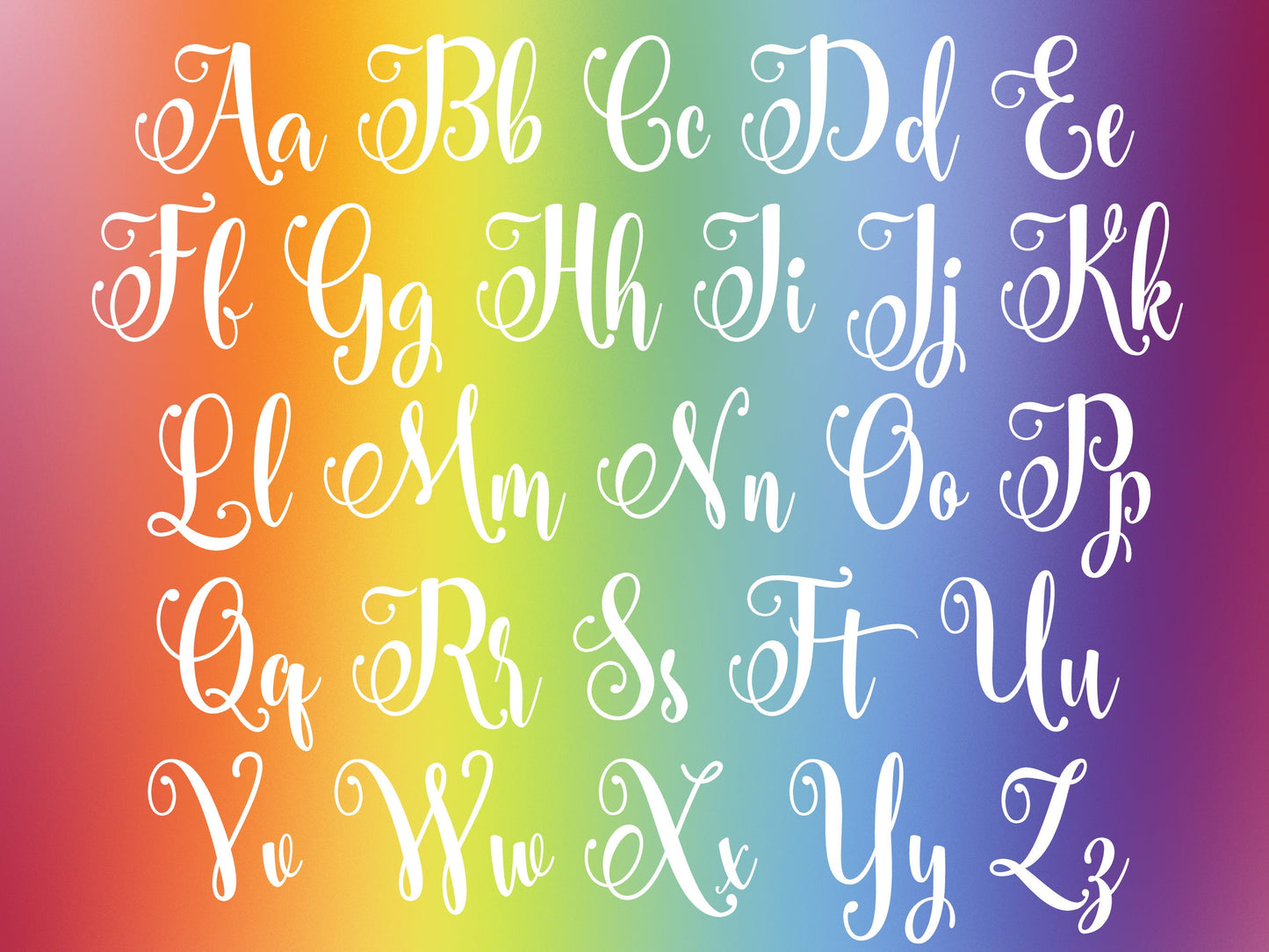 Personalized Rainbow Name Sticker or Magnet