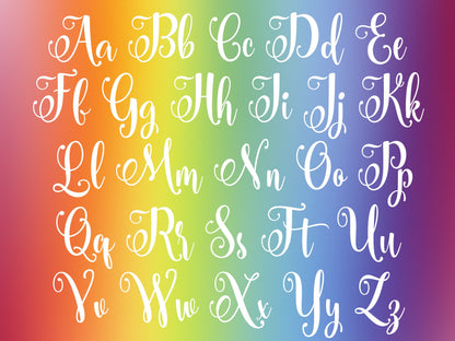 Personalized Rainbow Name Sticker or Magnet