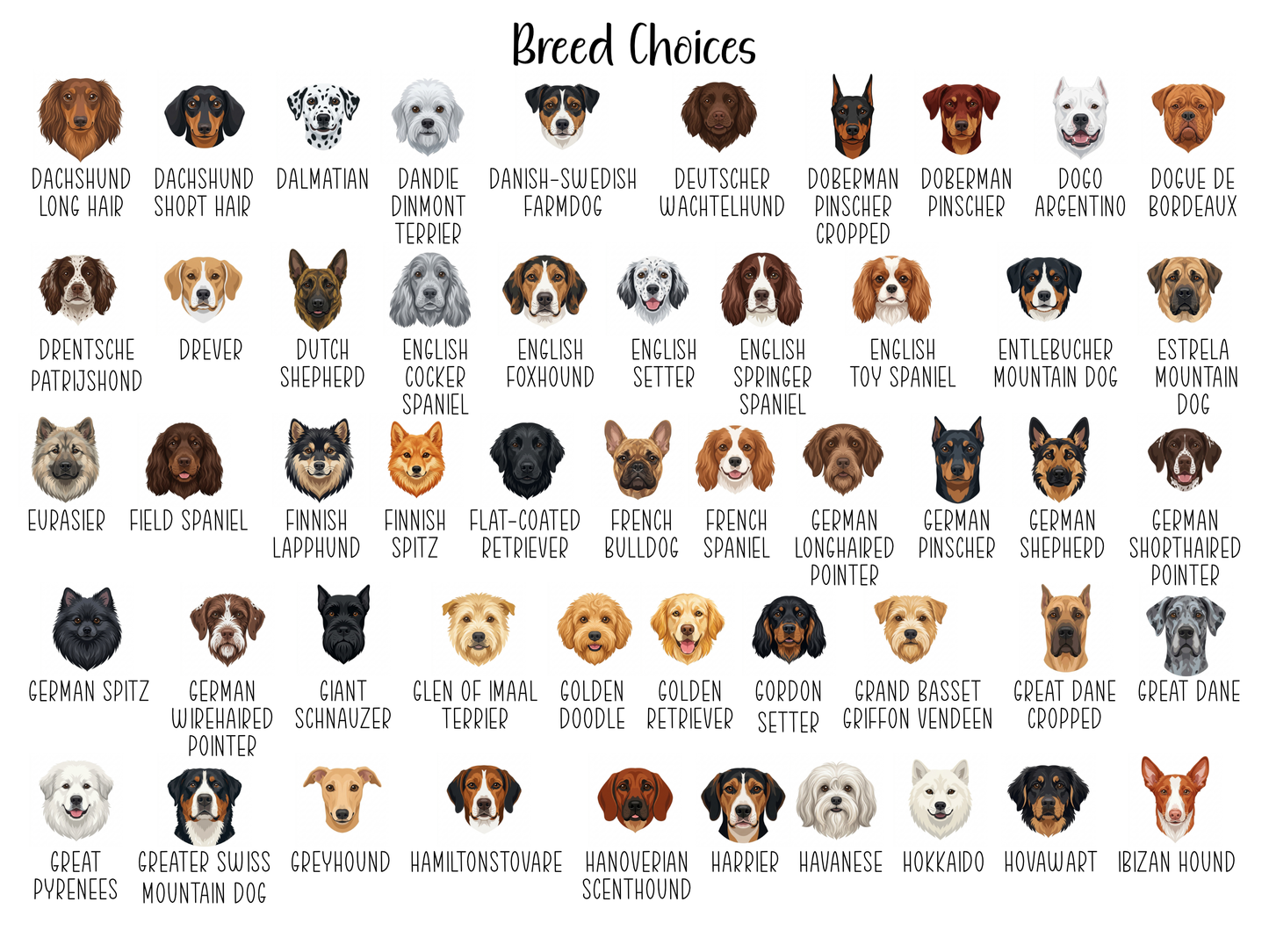 Personalized Dog Breed Tear-Off Notepad