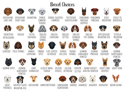 Personalized Dog Breed Tear-Off Notepad