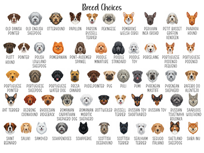 Personalized Dog Breed Tear-Off Notepad
