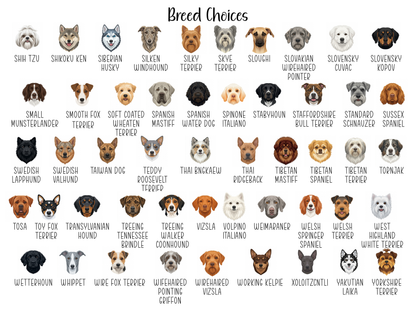 Personalized Dog Breed Tear-Off Notepad