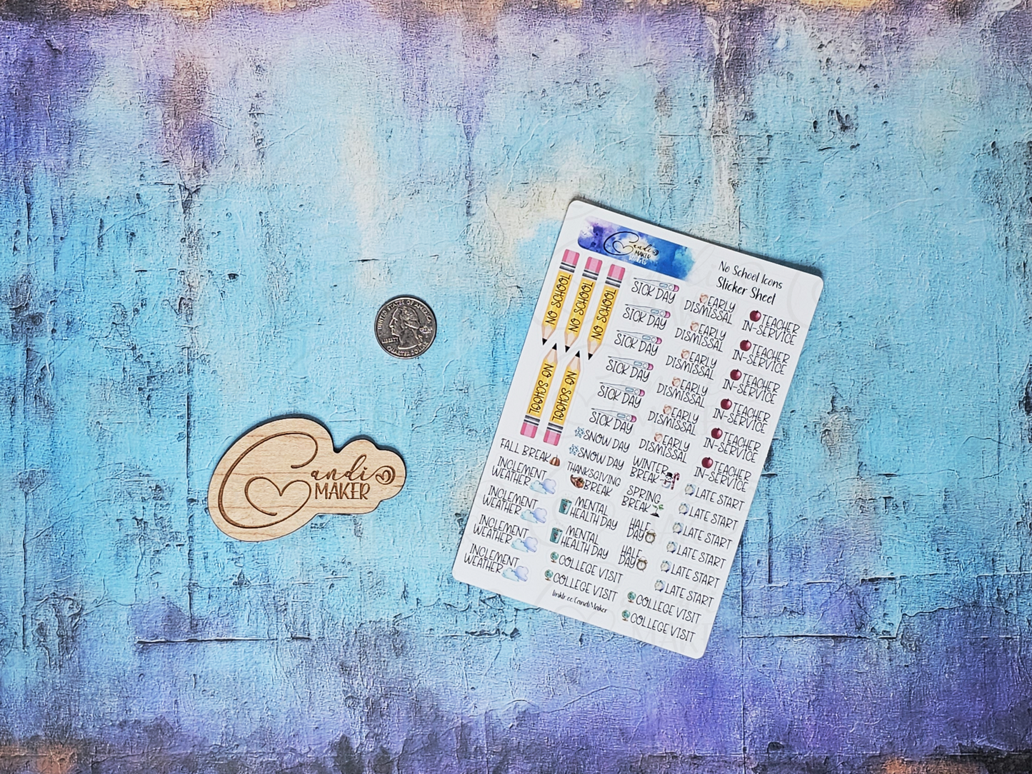 High School Sticker Sheets