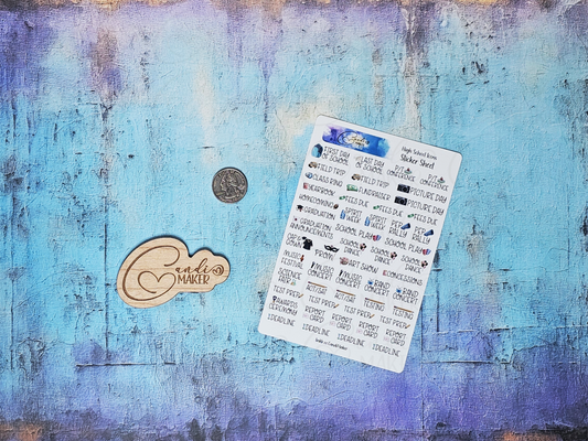 High School Sticker Sheets