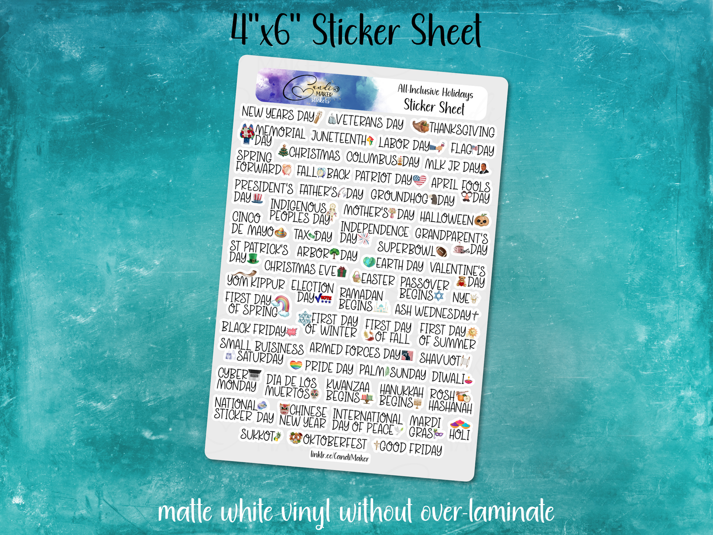 All-Inclusive Holidays Sticker Sheet