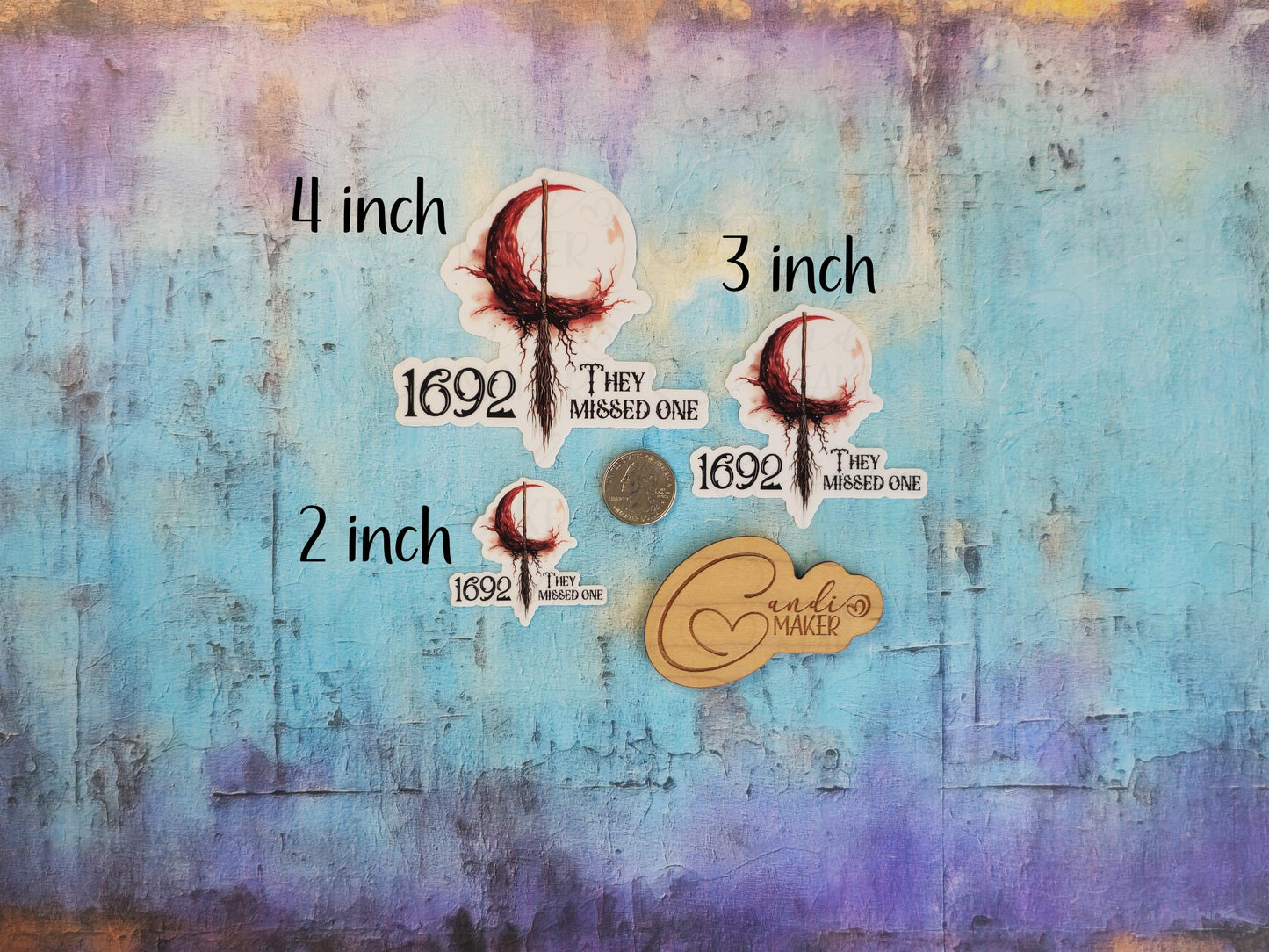 1692 They Missed One, Witchy Sticker or Magnet