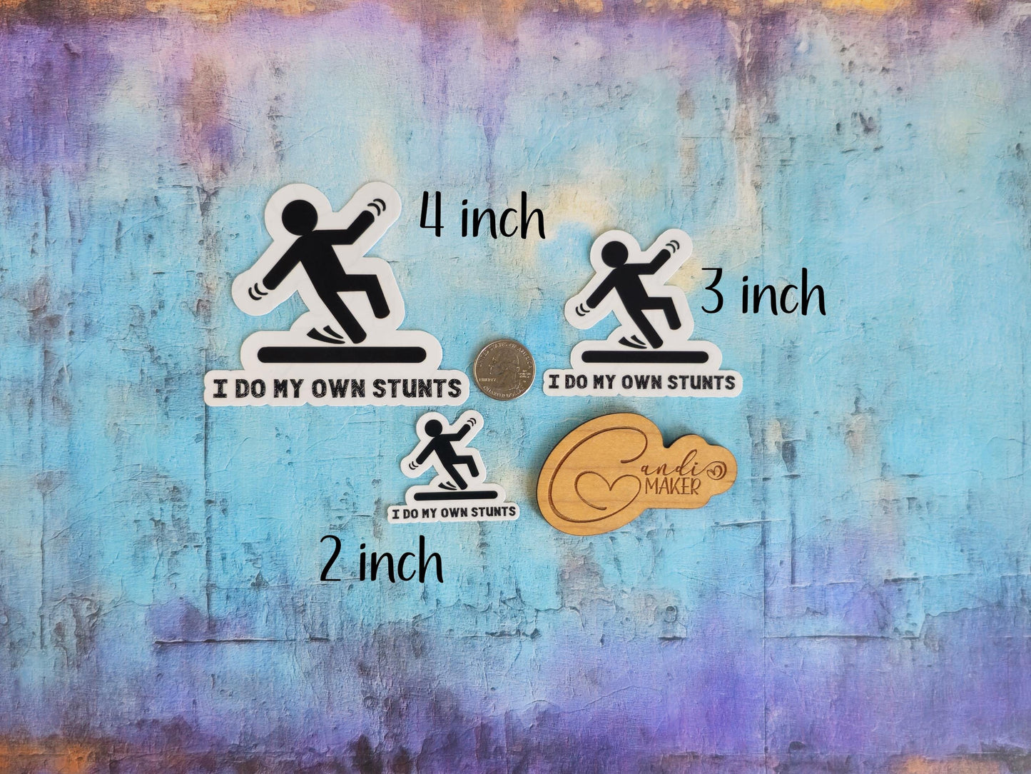 I Do My Own Stunts, Funny Chronic Illness Sticker or Magnet