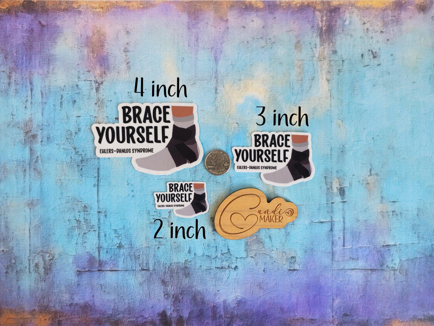 Brace Yourself, Funny Ehlers-Danlos Sticker or Magnet