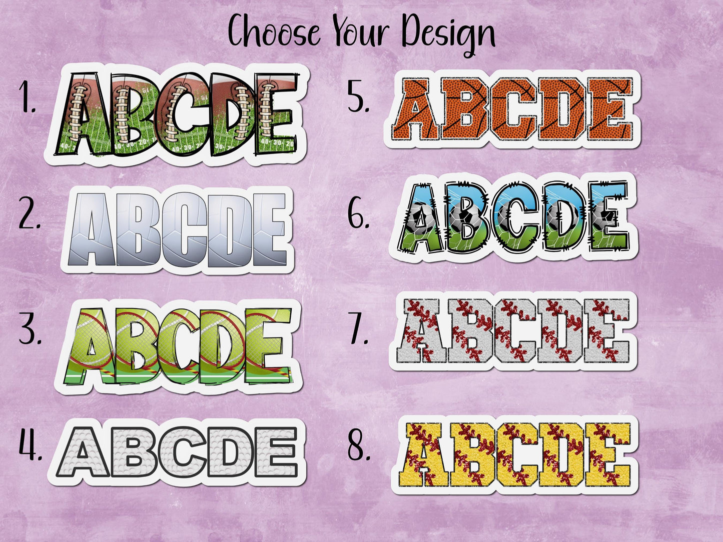 Sports Custom Name Sticker or Magnet