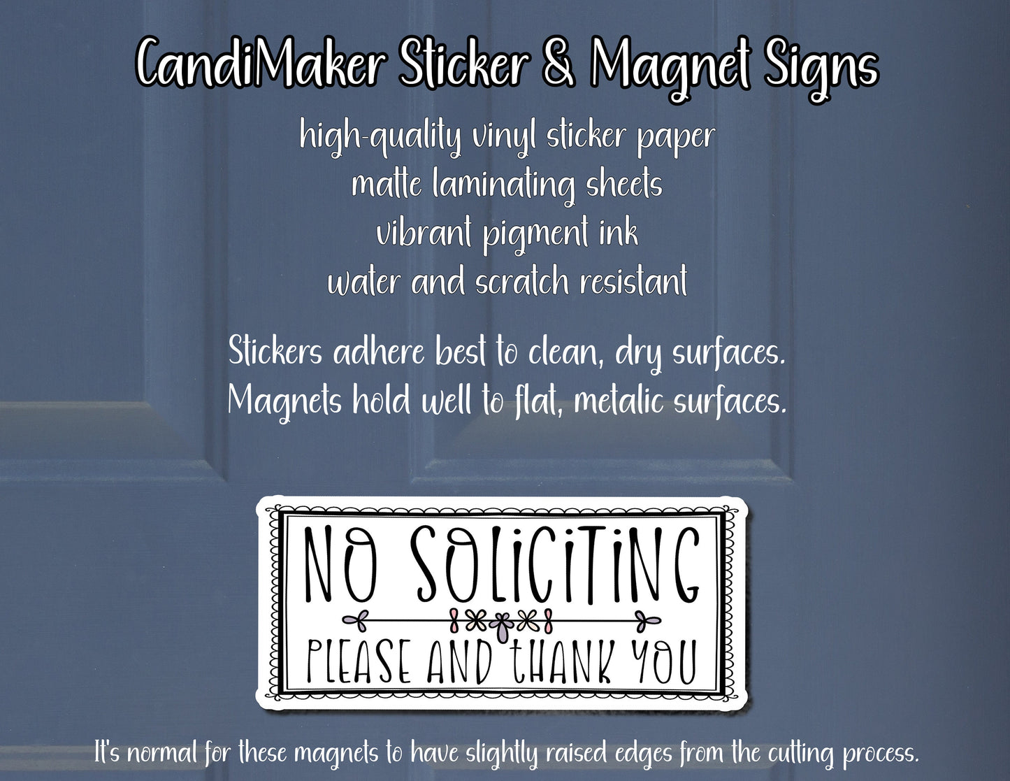 Welcome Just Kidding Please Go Away Door Sign Sticker or Magnet