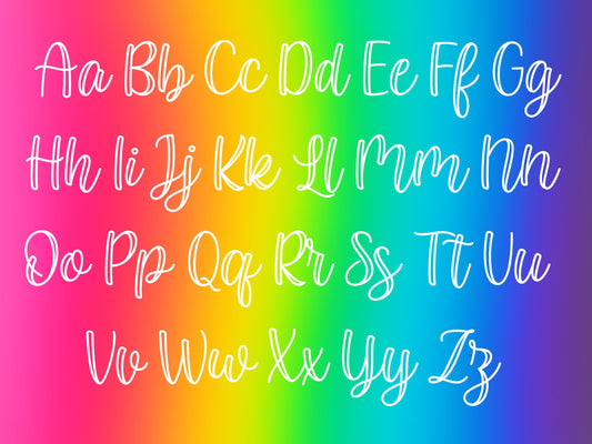 Personalized 90s Rainbow Name Sticker or Magnet