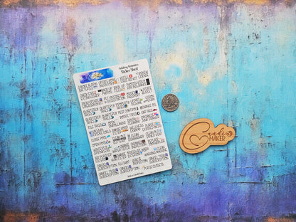 Adulting Reminders Tiny Icon Planner Sticker Sheet