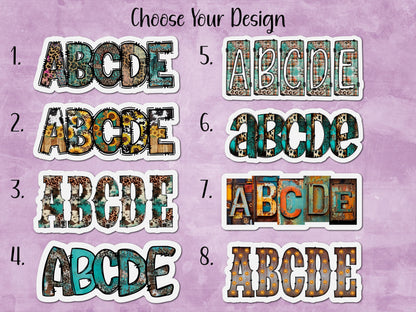 Rustic Country Custom Name Magnetic Bookmark | 8 Different Designs