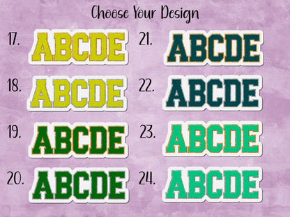 Faux Chenille Custom Name Magnetic Bookmark | 40 Different Designs