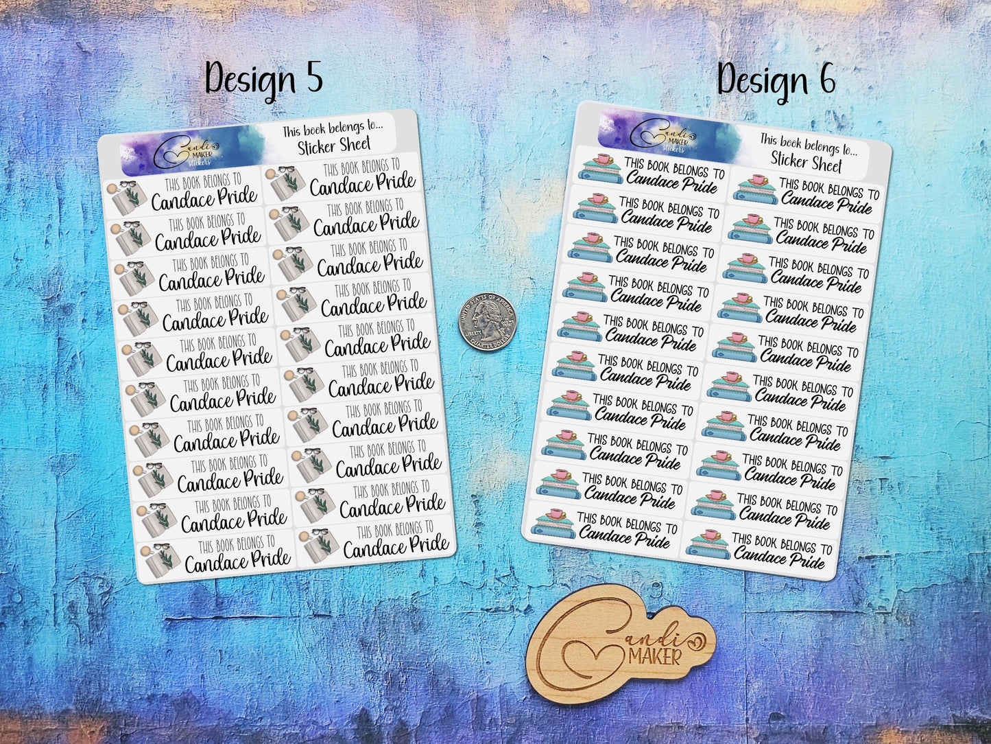 Personalized Book Label Stickers