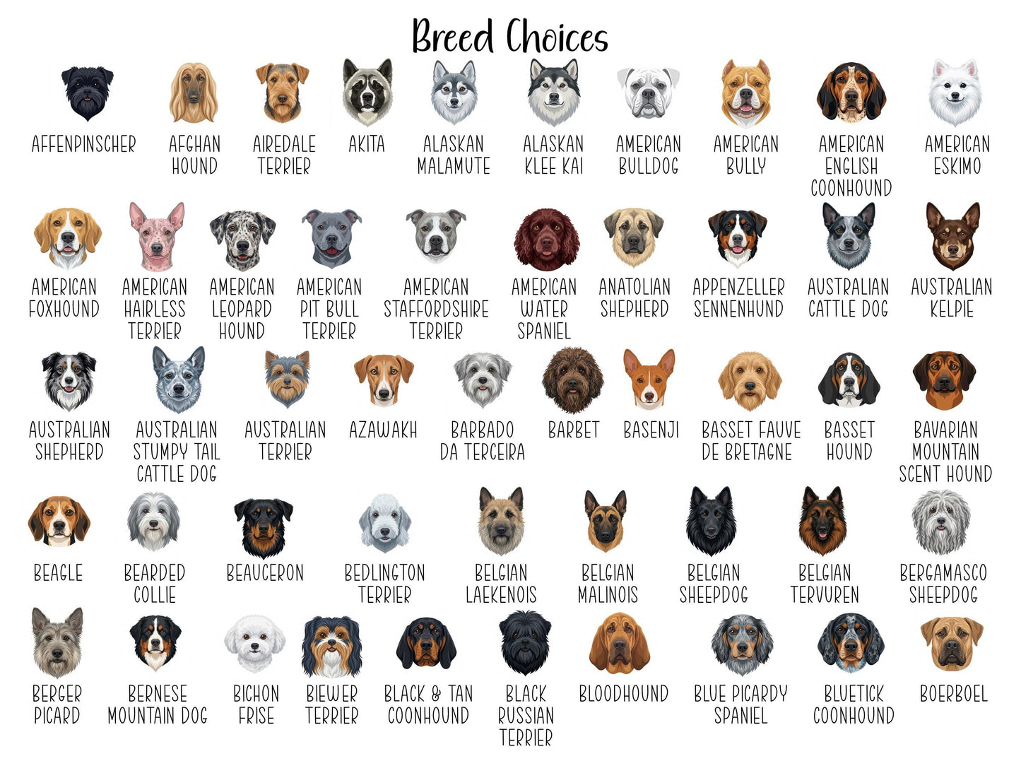 Personalized Dog Breed Tear-Off Notepad