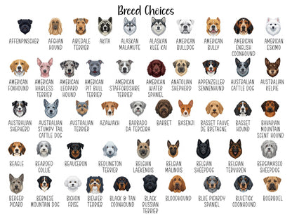 Personalized Dog Breed Tear-Off Notepad