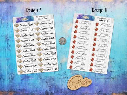 Personalized Book Label Stickers