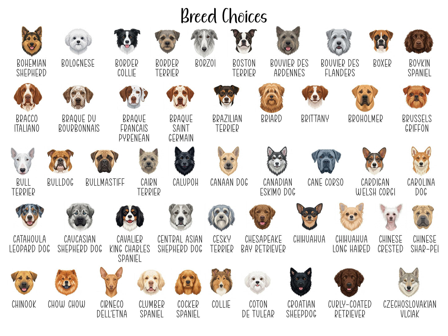 Personalized Dog Breed Tear-Off Notepad