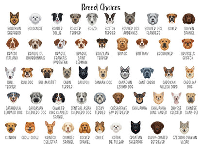 Personalized Dog Breed Tear-Off Notepad