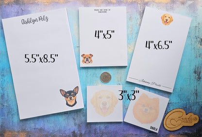 Personalized Dog Breed Tear-Off Notepad