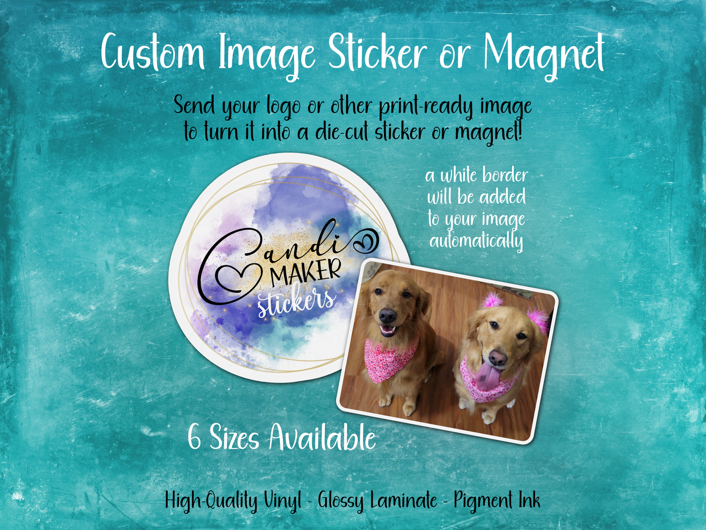 Custom Die-Cut Image Sticker or Magnet | Display Your Own Image
